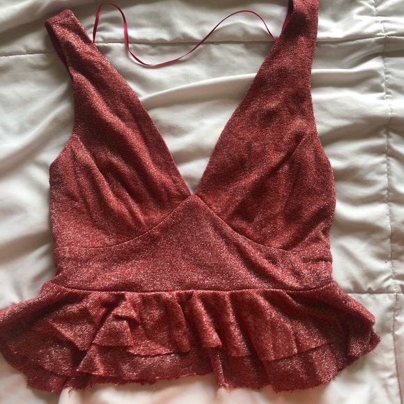 Fashion Nova Sparkly Mini Top - Picture 2 of 2